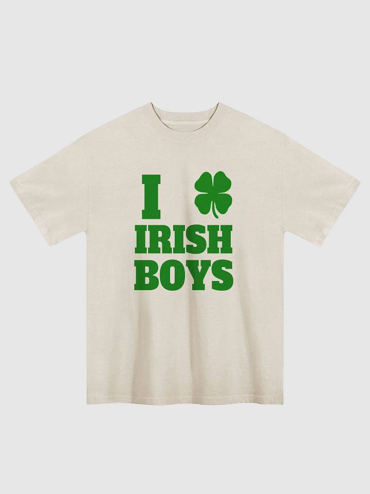 I Love Irish Boys Faded Tee – St. Patrick’s Day oversized Tee product image (1)