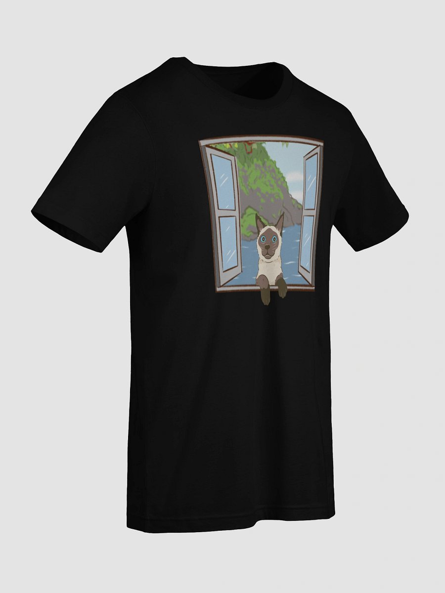 Siamese Cat Peeking Through Window T-Shirt product image (65)