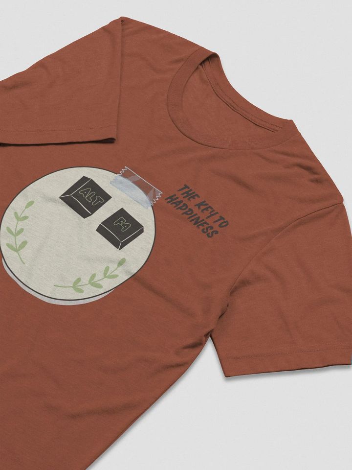 The Key to Happiness Triblend T-shirt product image (1)