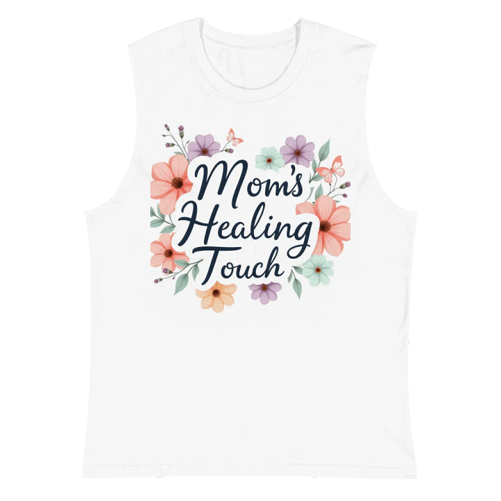 Mom's Healing Touch Floral Muscle Tank product image (2)