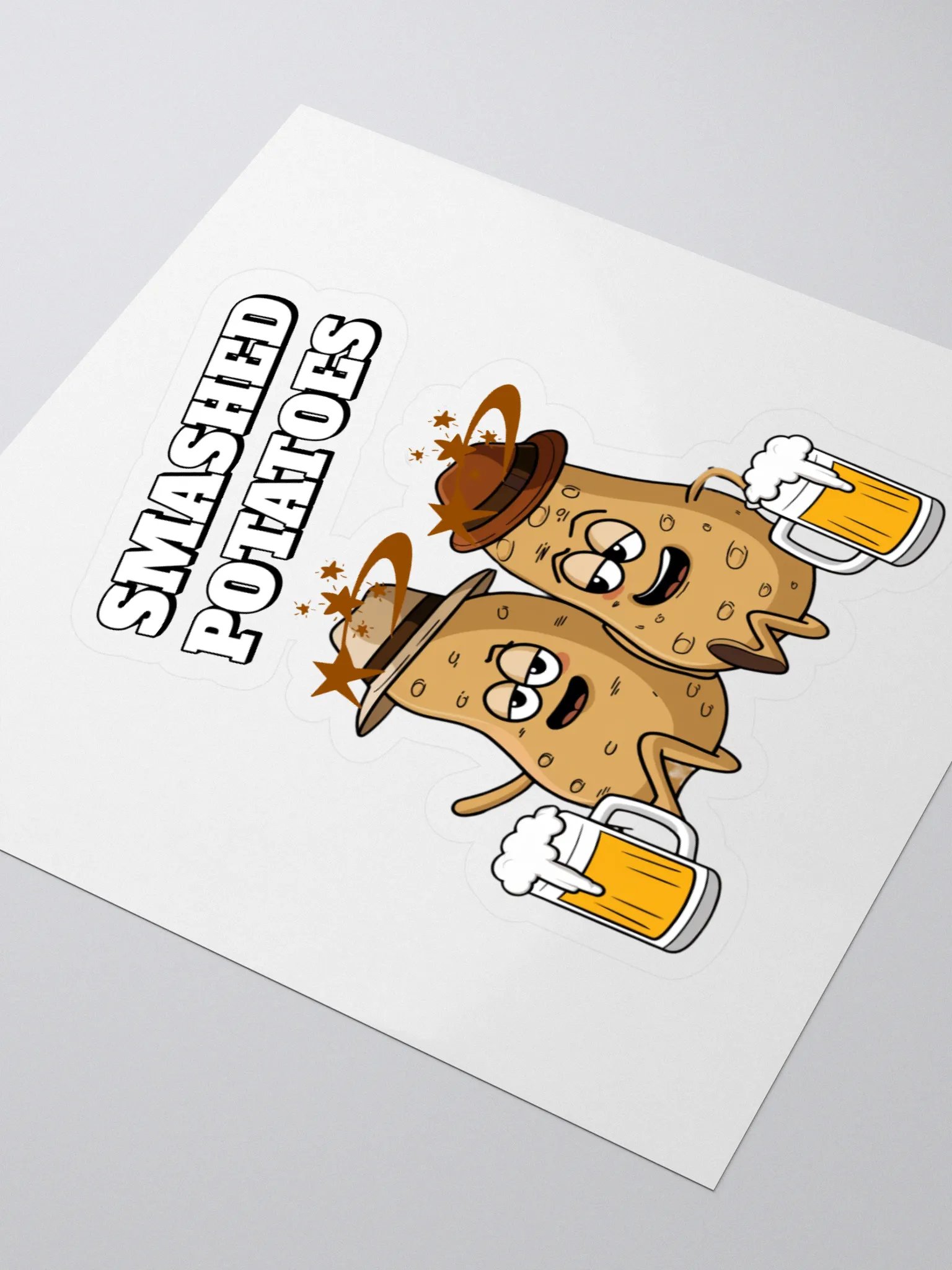 Smashed Potatoes - Funny Humorous Sticker product image (3)
