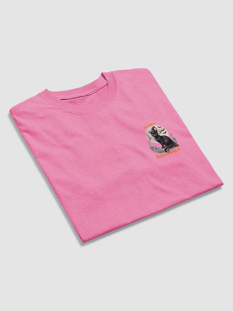 "Spooky Cat Halloween Tee – Cute & Creepy Black Cat T-Shirt, Perfect for Halloween!" product image (5)