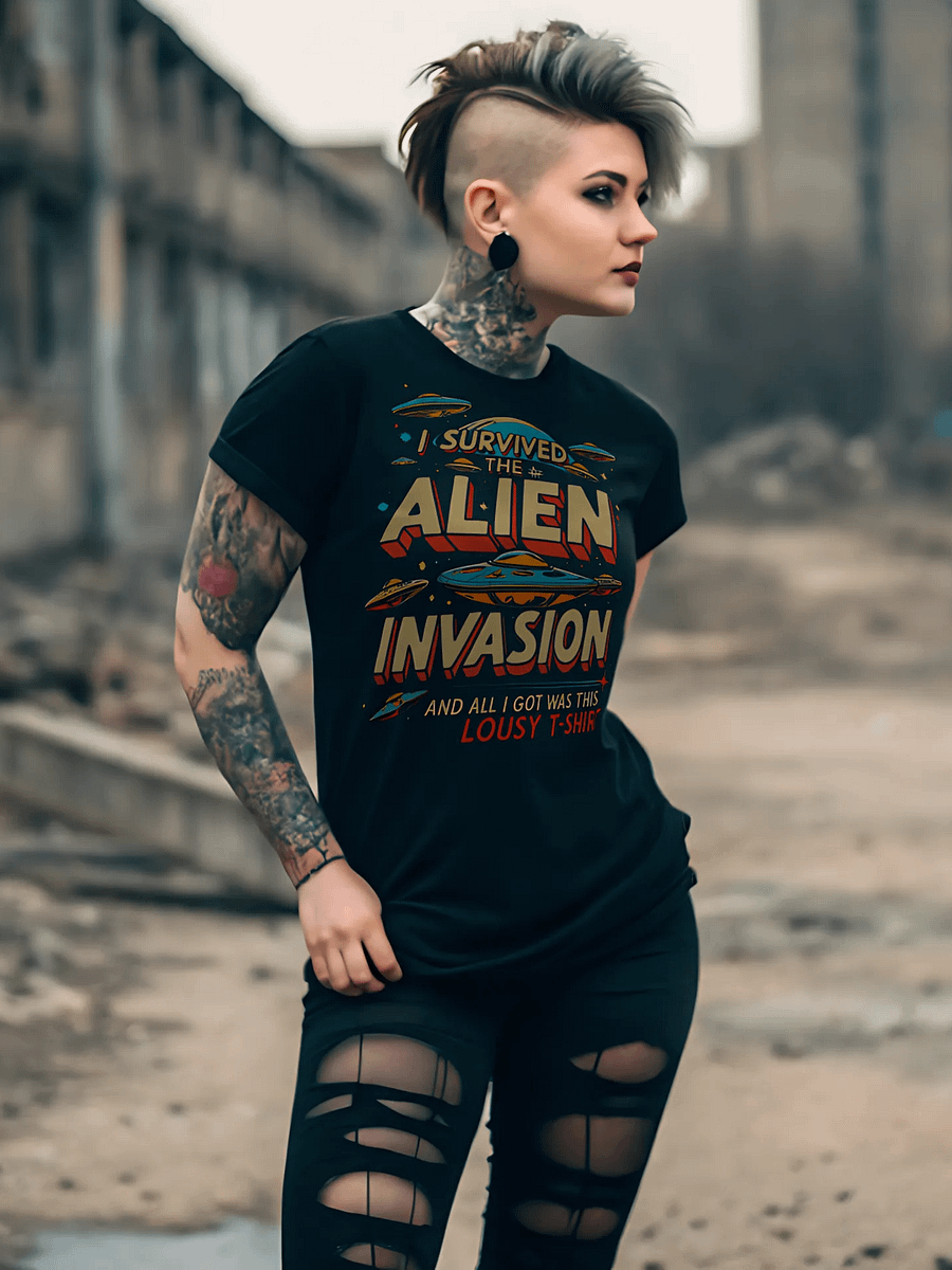 Survived the Alien Invasion T-Shirt product image (2)
