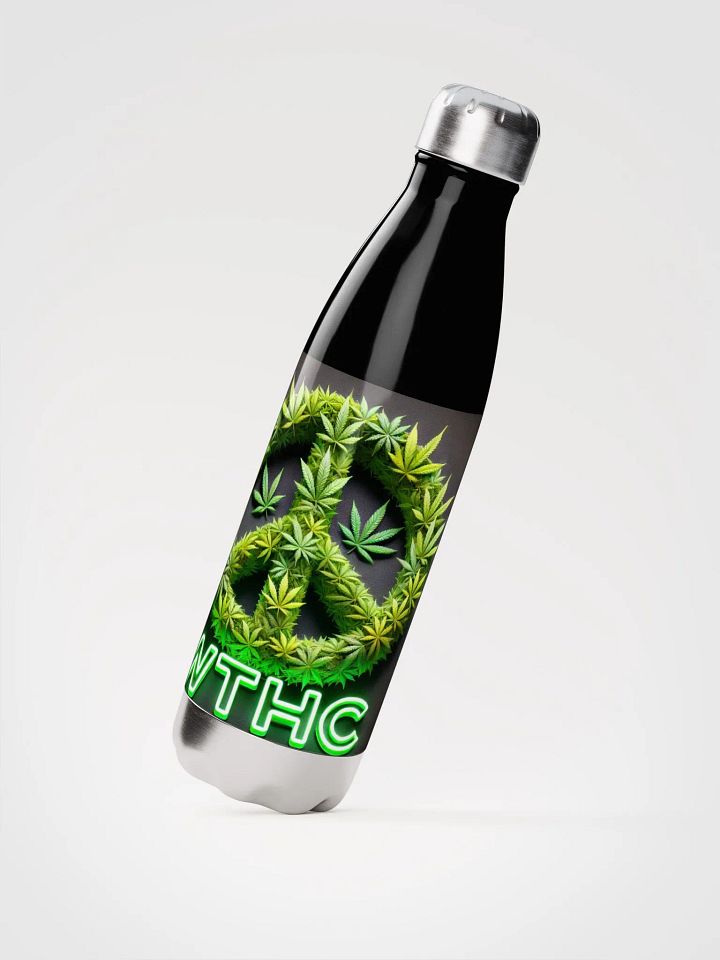 Da Cannabis Peace Symbol Stainless Steel Water Bottle product image (3)