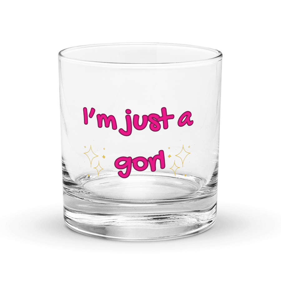 Just a gorl whiskey glass product image (1)