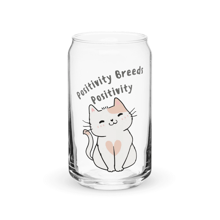 Smiling Cat Positivity Glass product image (2)