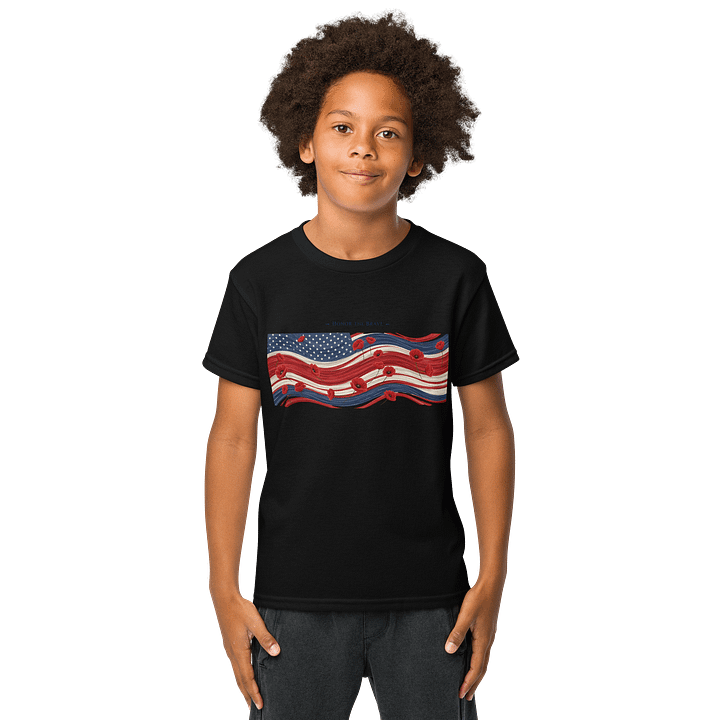 Patriotic Poppies Youth Sports Tee product image (1)