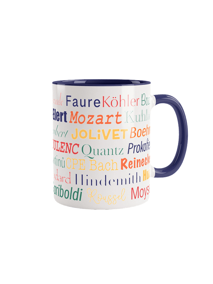 Big Names in Flute Music Ceramic Mug product image (3)