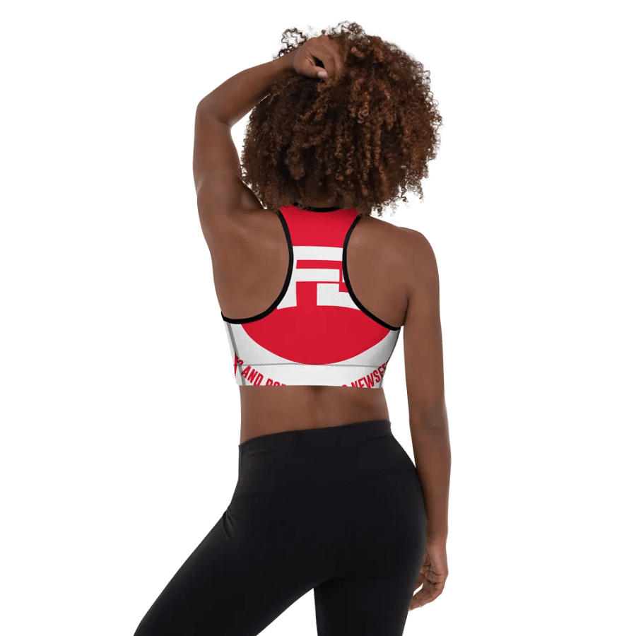 IFBNewsfeed.Org's All-Over Print Padded Sports Bra product image (1)