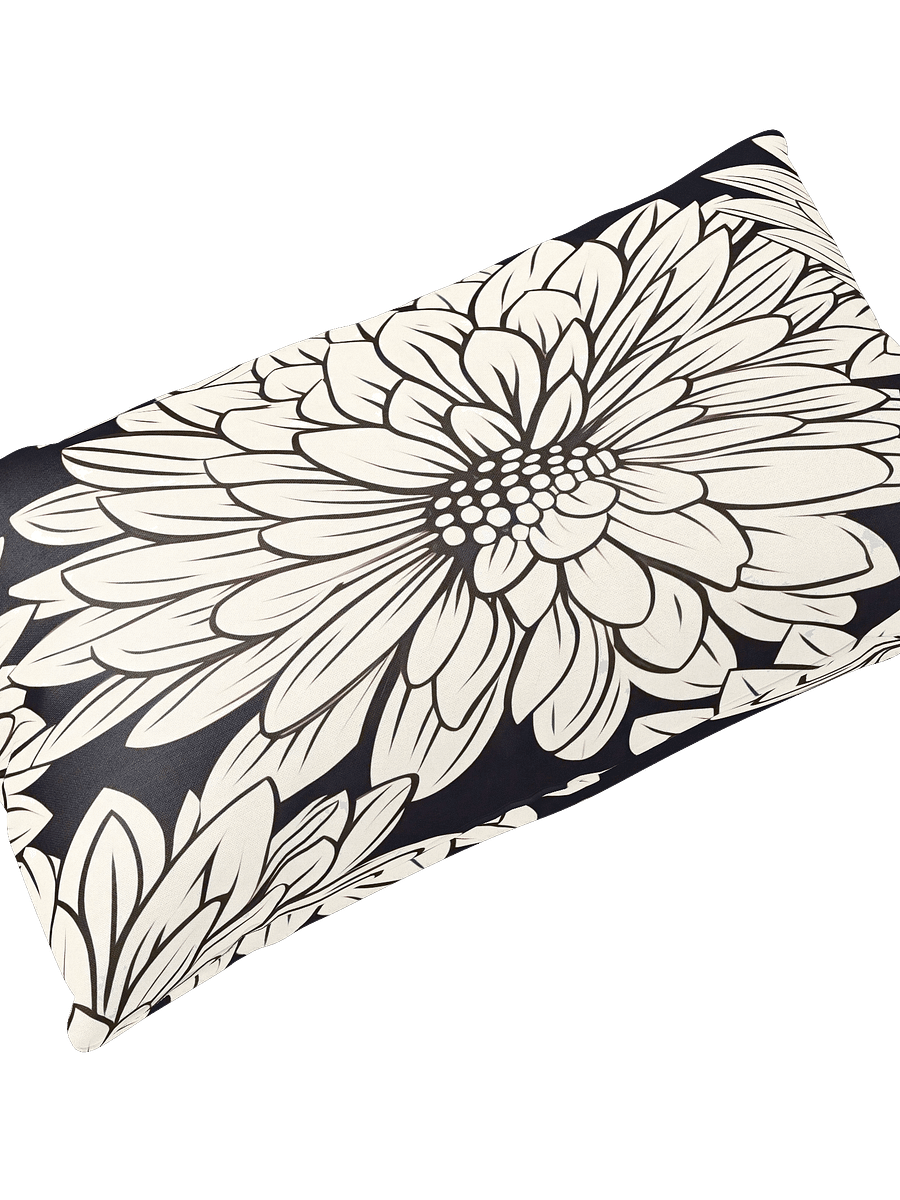 All-over Cream/Black Floral Pillow product image (4)