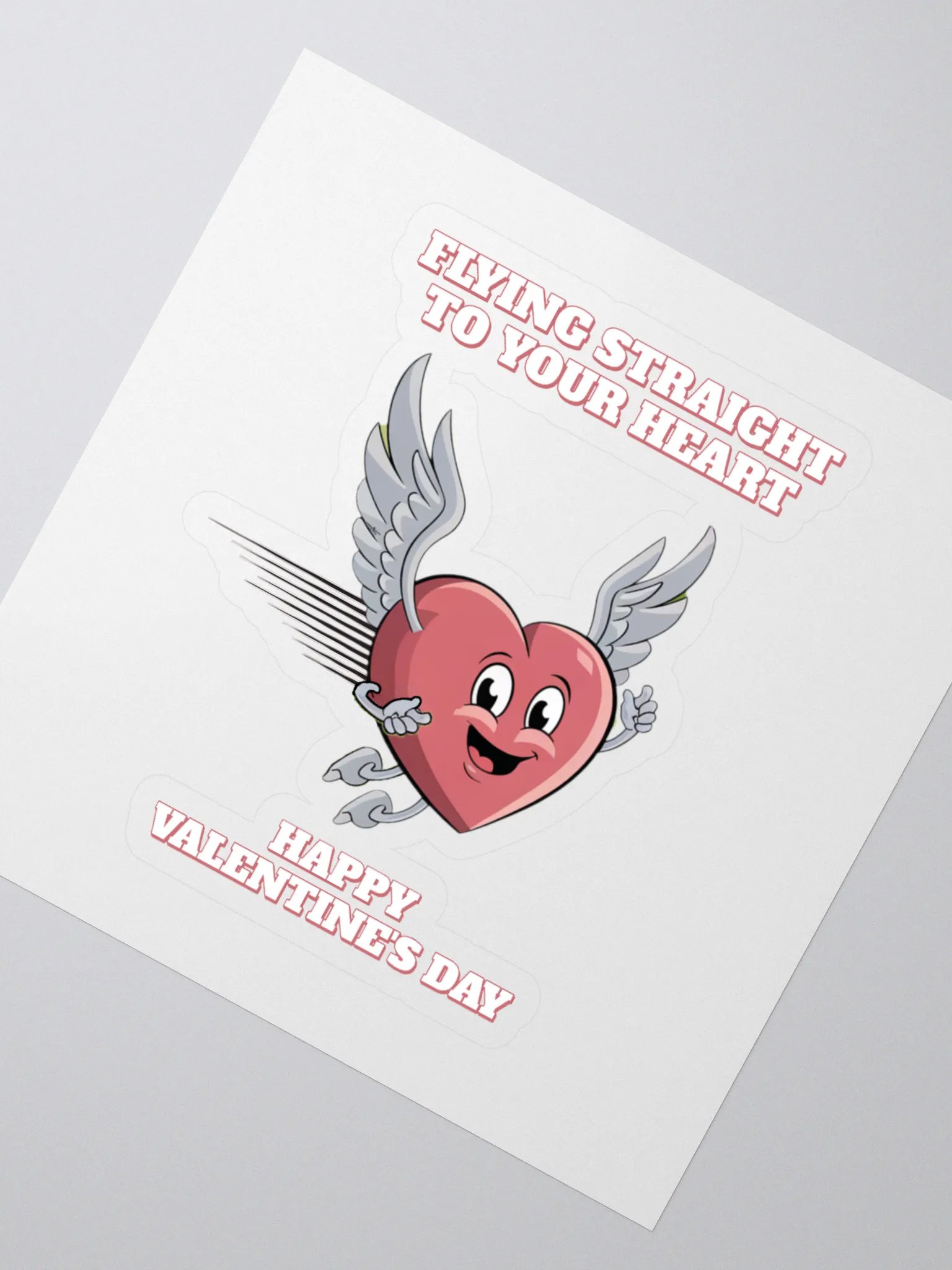 Flying Straight To Your Heart - Happy Valentine's Day Sticker product image (2)