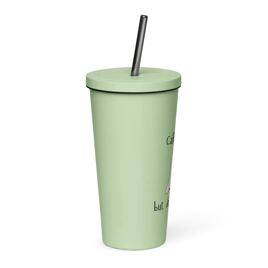 Caffeinated But Dead Inside Tumbler with Straw product image (89)