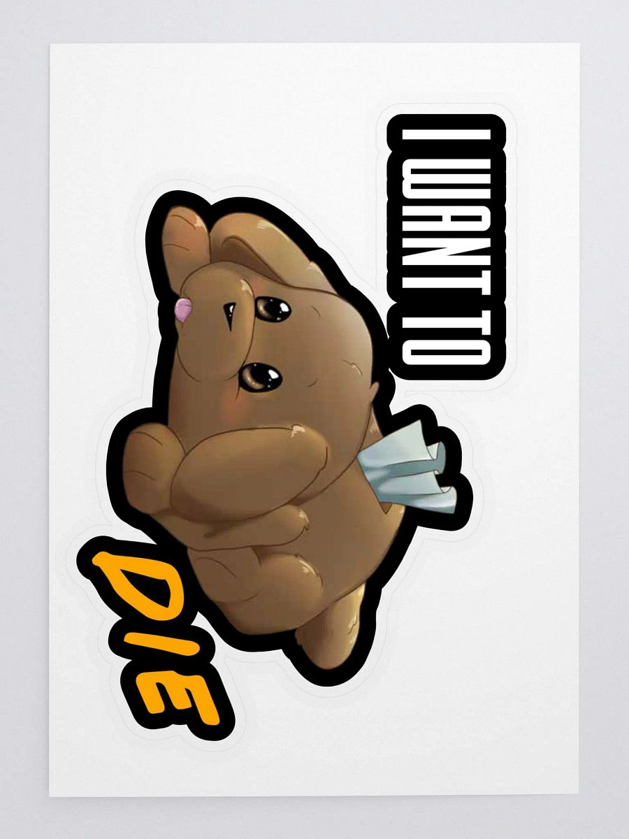 I Want to Die Sticker product image (3)