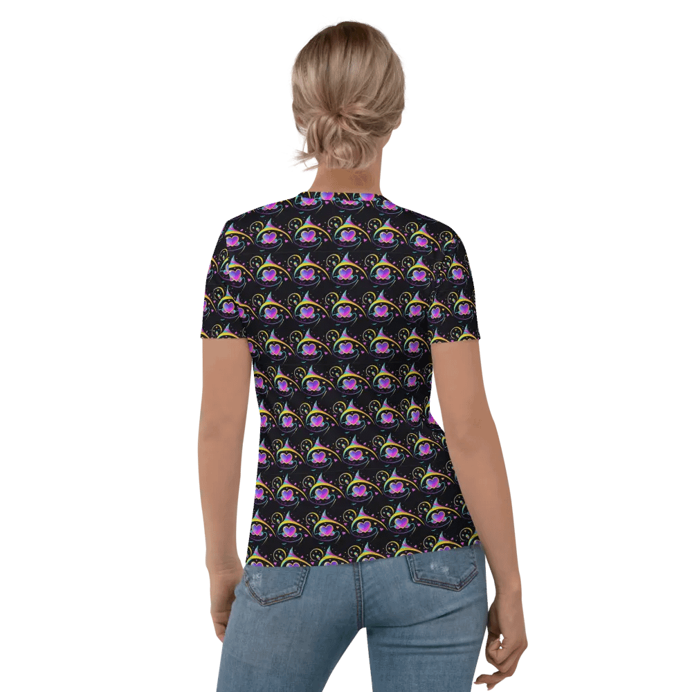 Valentines Heart All Over Print T-shirt product image (4)