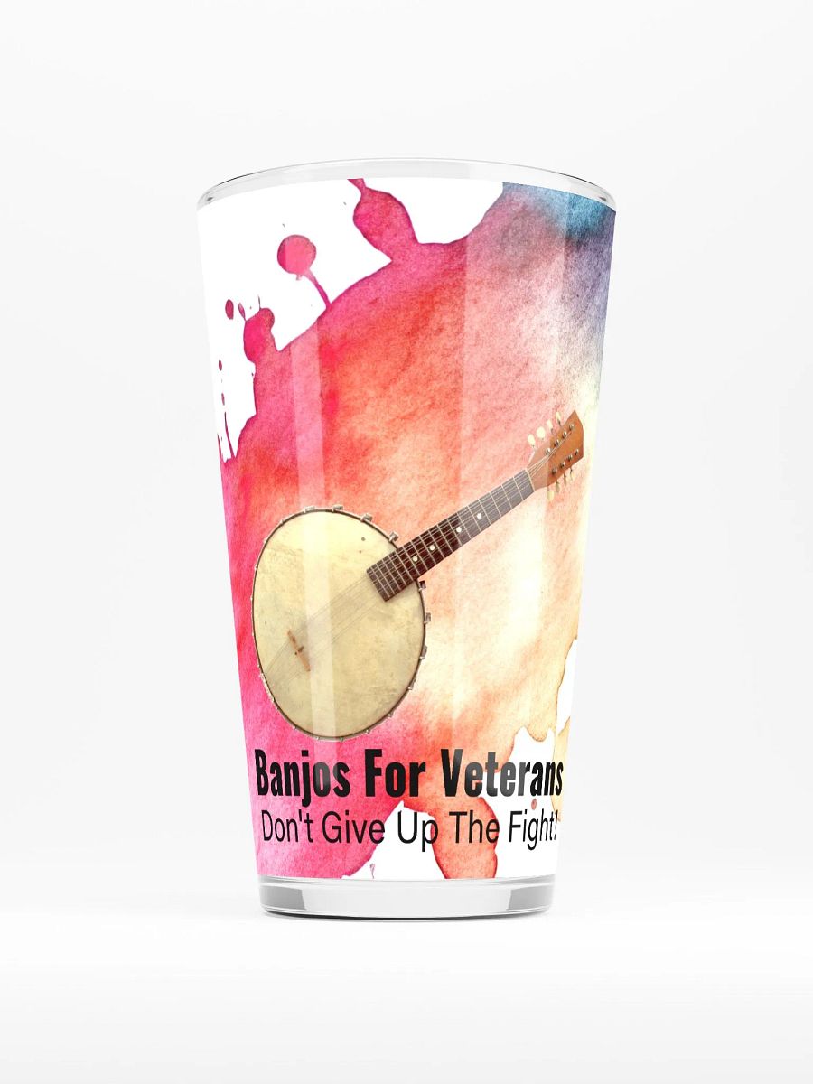 Banjos For Veterans (B4V) Artwork Shaker Pint Glass 16 oz product image (1)