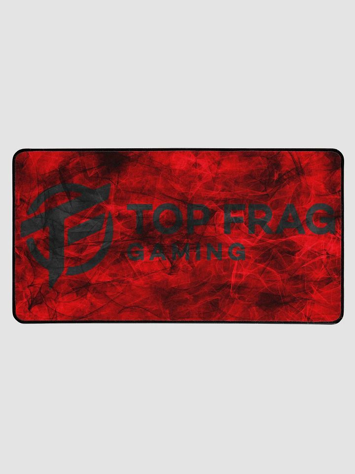 TopFrag™ Red Spiral Dark Logo Desk Mat 15.5" x 31.5" product image (1)