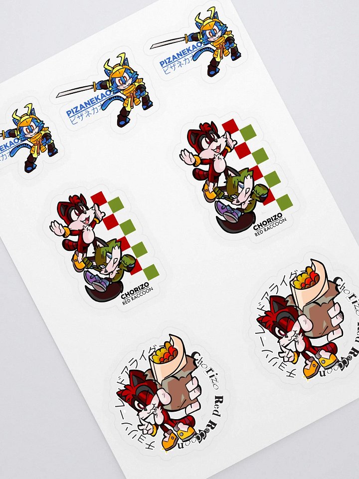 Chorizo Red Raccoon Stickers product image (2)