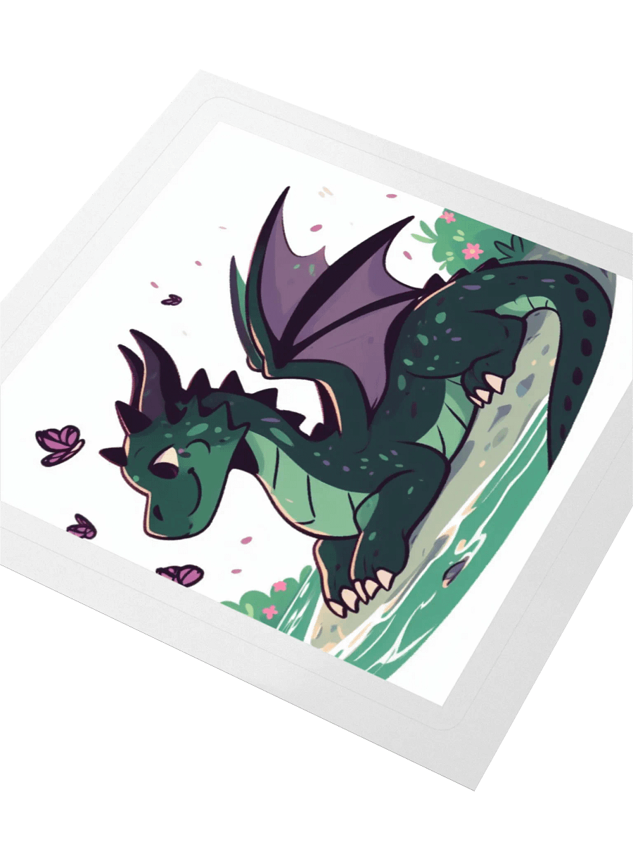 Whimsical Dragon Kiss Cut Stickers product image (6)