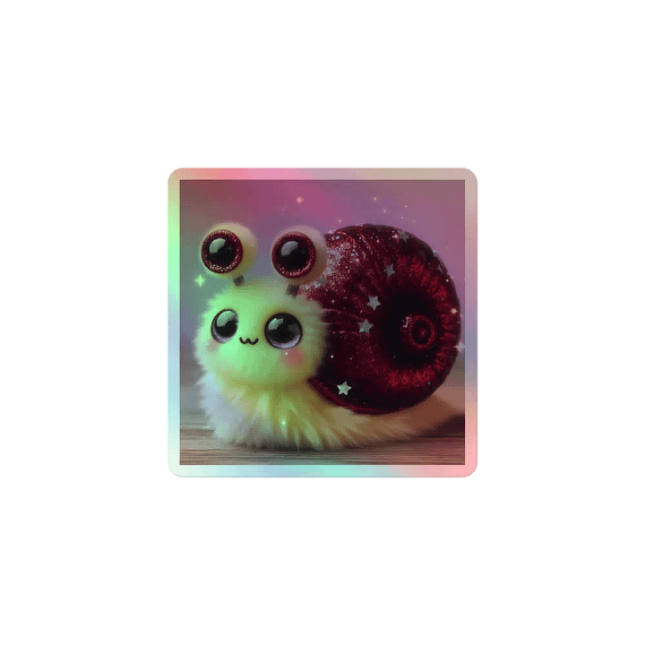 Sparkly Snail Holographic Sticker Sheet product image (1)