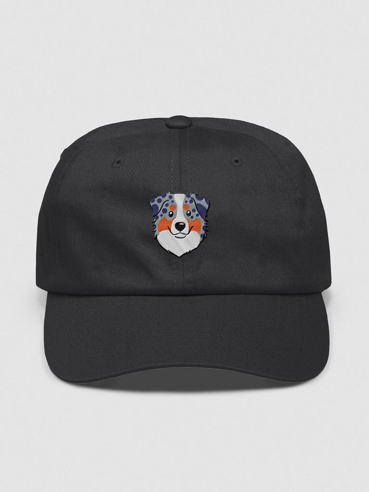 Smiling Australian Shepherd Pup Dad Hat product image (1)