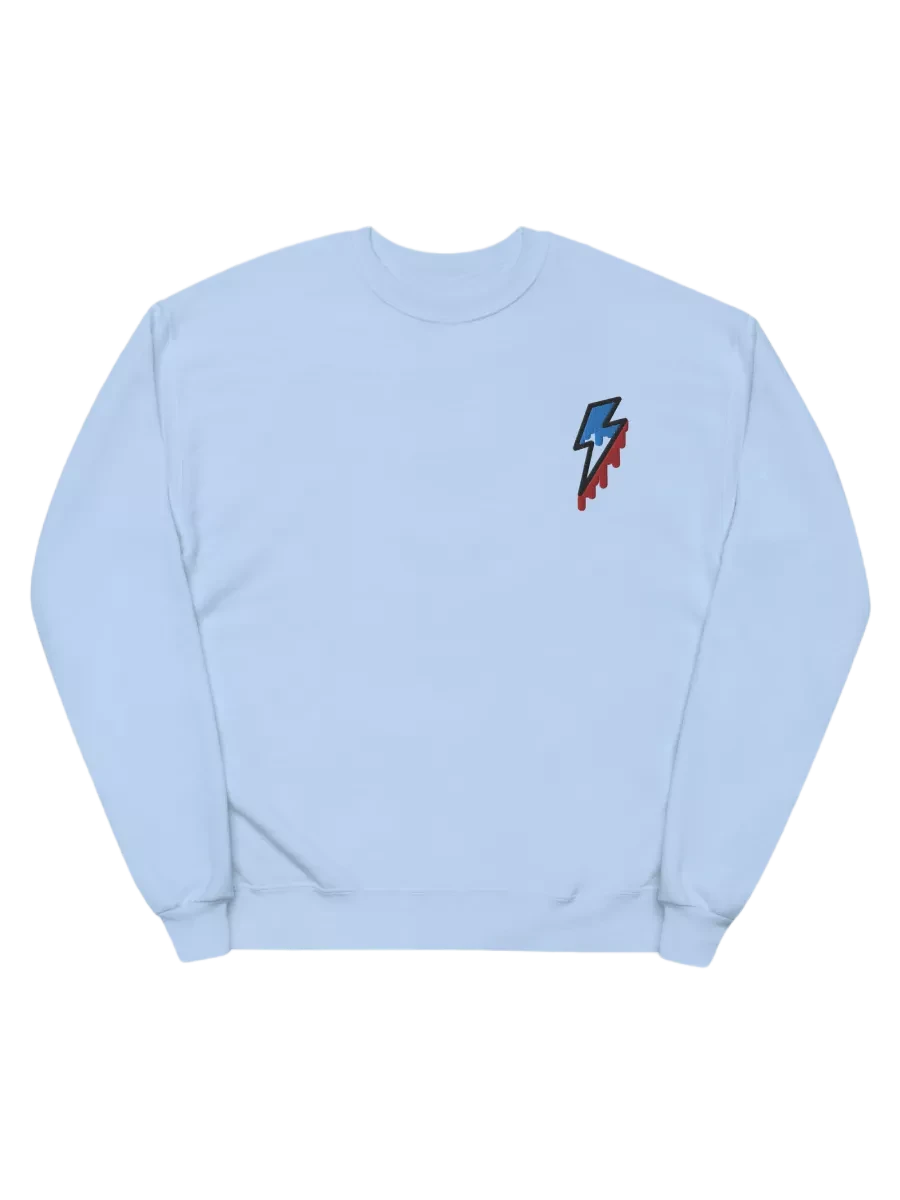 Lightning Bolt Hanes Classic Crewneck (Embroidered) product image (1)