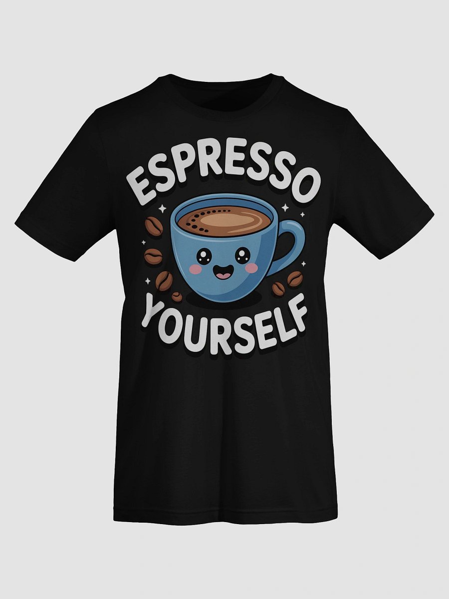 Espresso Yourself Cartoon Coffee Cup T-Shirt product image (69)