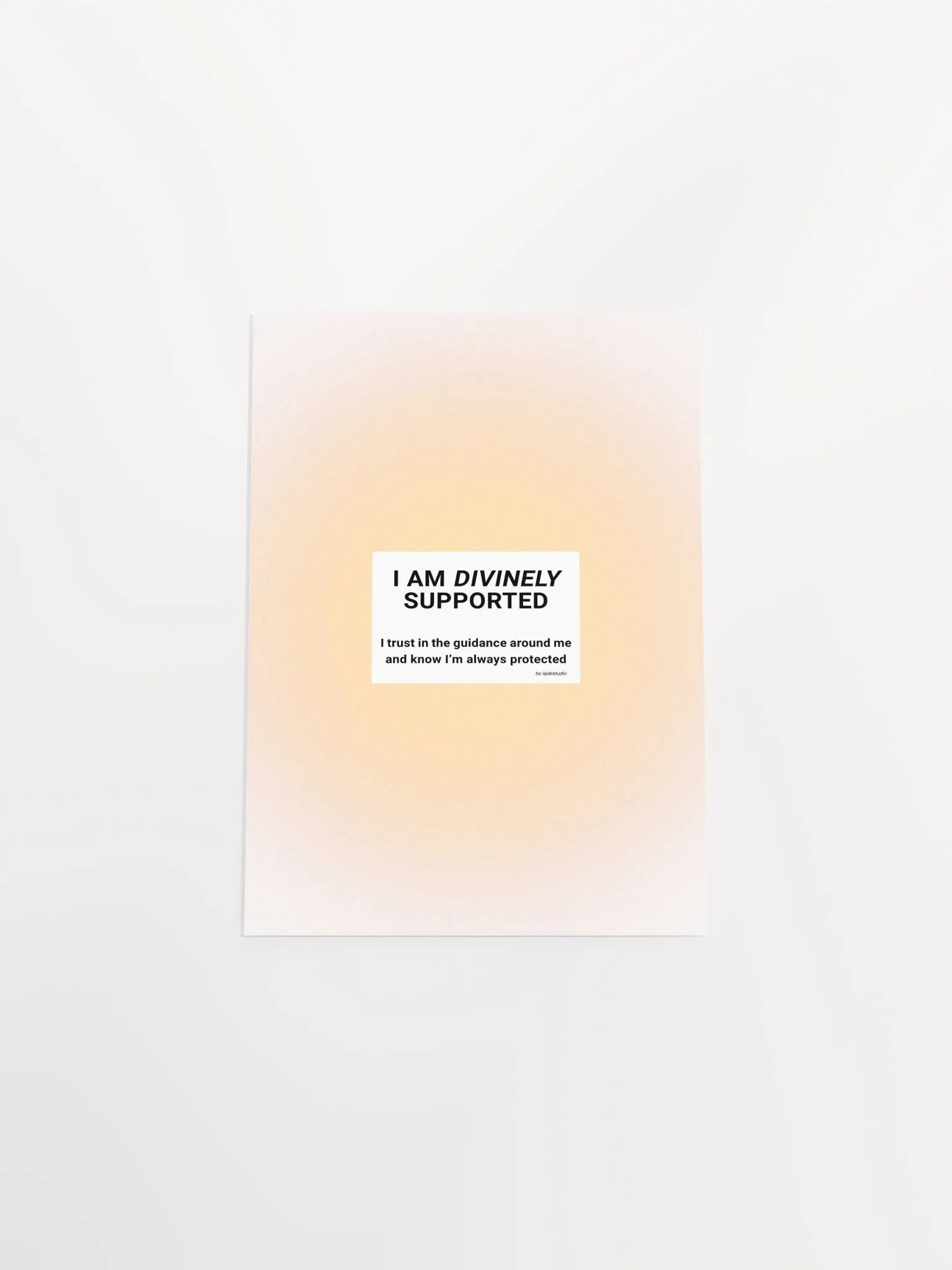 I Am Divinely Supported Gradient Print product image (10)