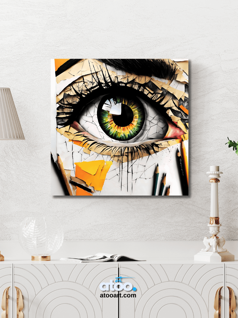 Paper Collection | Depths of the Eye | Canvas Art Painting product image (3)