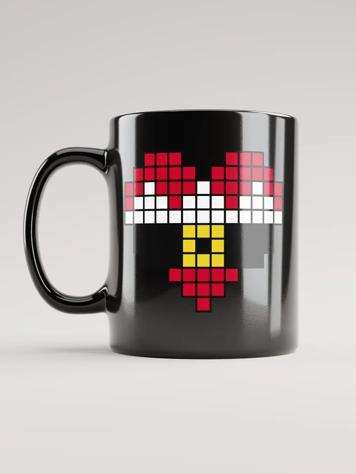 Santa Heart Black Glossy Mug product image (1)