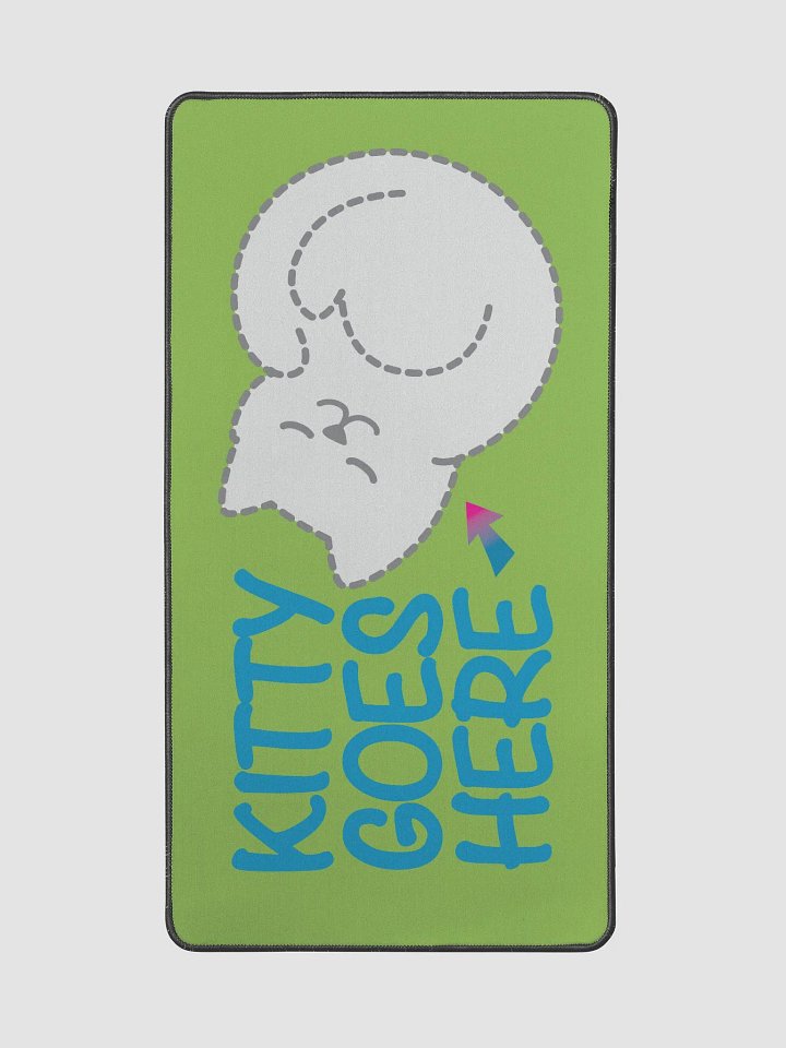 KITTY goes HERE! • Desk Mat by Allcolor product image (2)