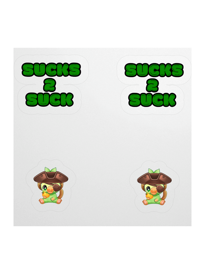 SUCKS 2 SUCK Scuttle Kiss Cut Stickers product image (1)