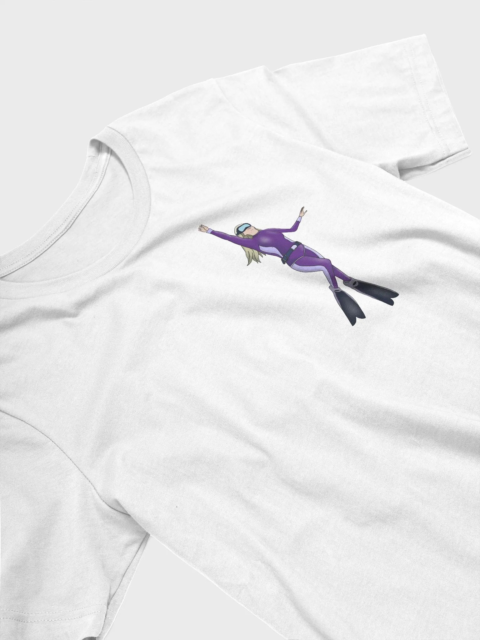 Oceanic Spirit: Free Diver Girl T-Shirt product image (3)