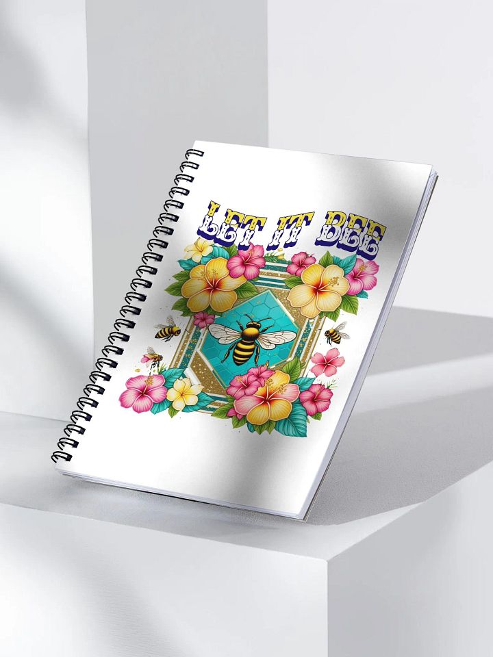 Let It Bee Flower Spiral Notebook product image (2)