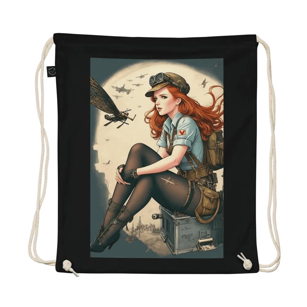 World War 2 Nose art drawstring bag product image (1)