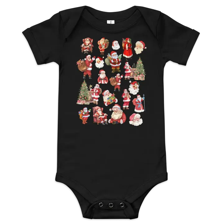 Santa Collage Baby Onesie product image (1)