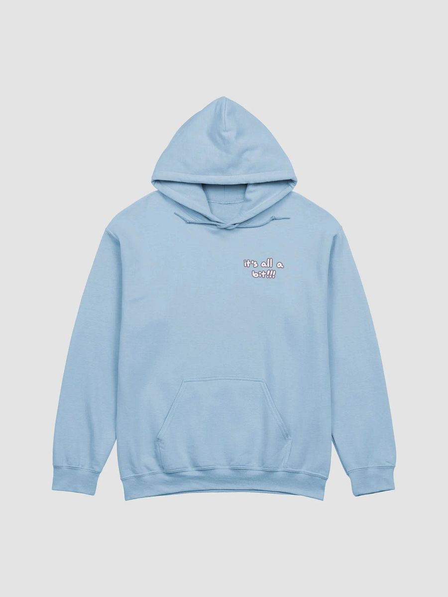 “It’s all a bit!!!” (sm. lined design, #8D778F) classic hoodie product image (38)