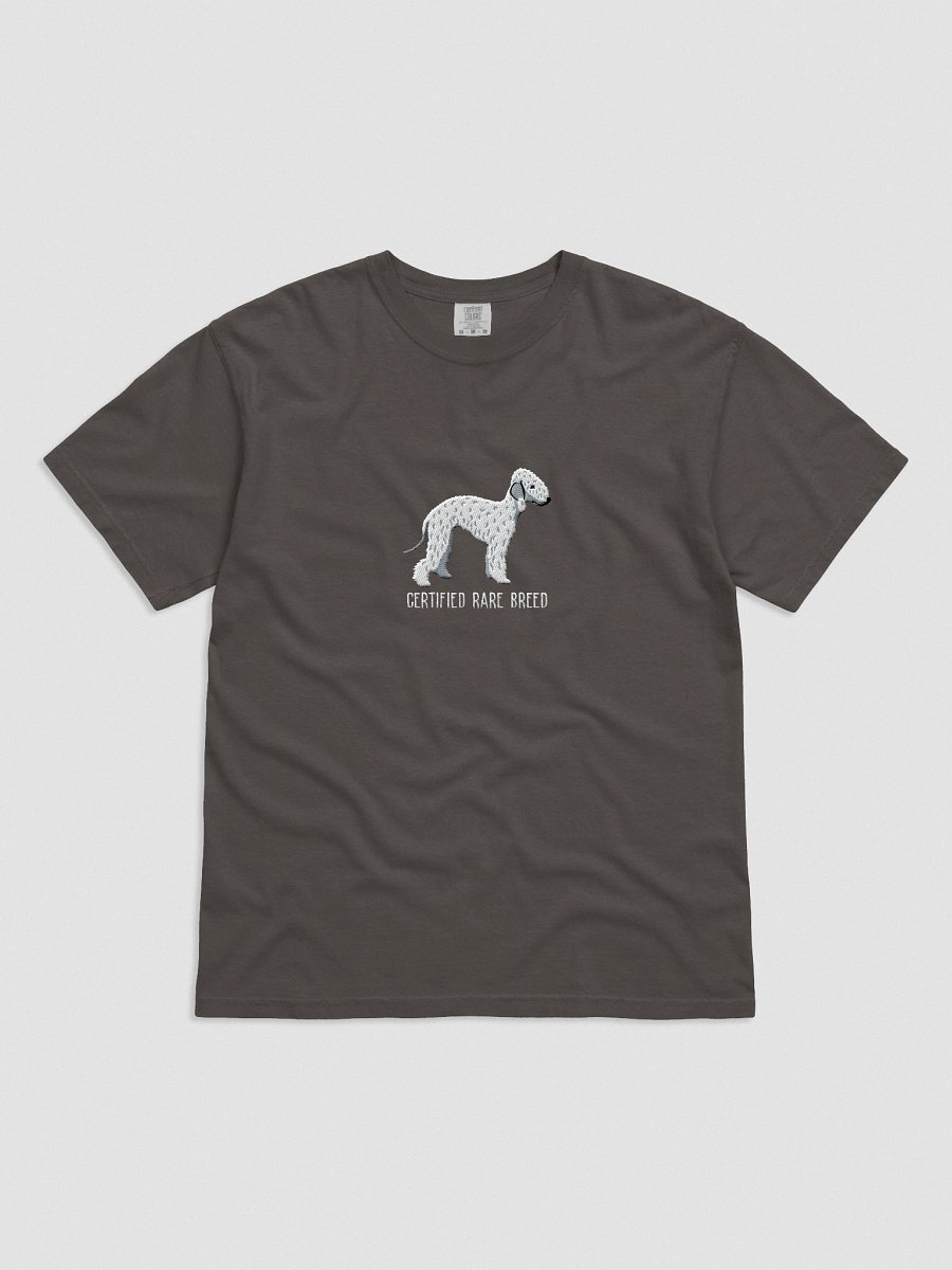 Certified Rare Breed T-Shirt(Embroidered) of a Bedlington Terrier(White) product image (1)