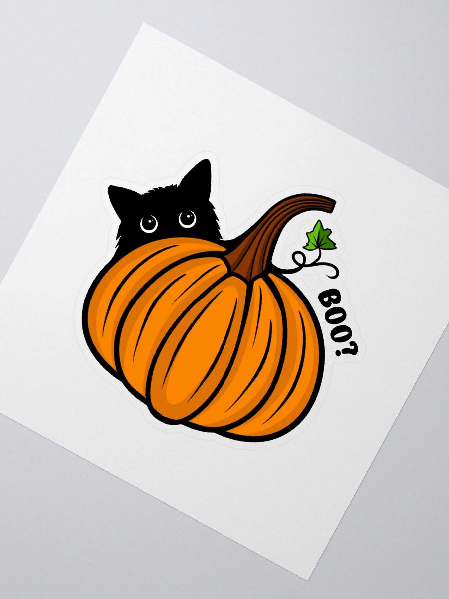 Kitty with a Pumpkin Sticker product image (2)