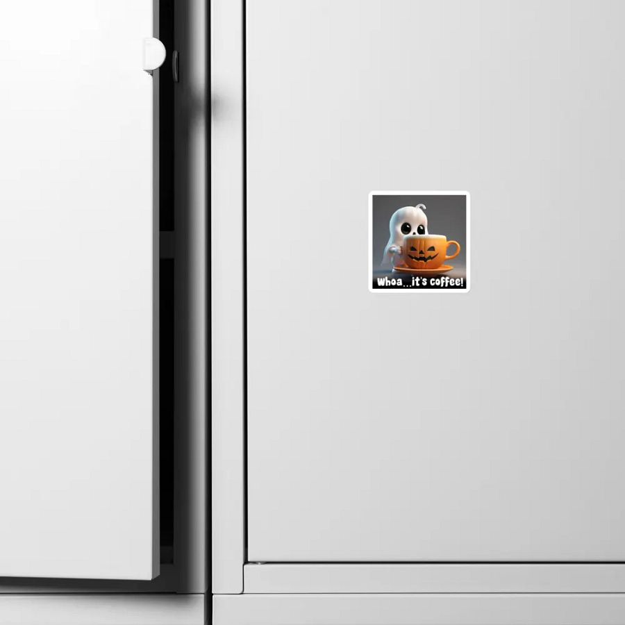 Coffee Ghost Die-Cut Magnets product image (10)