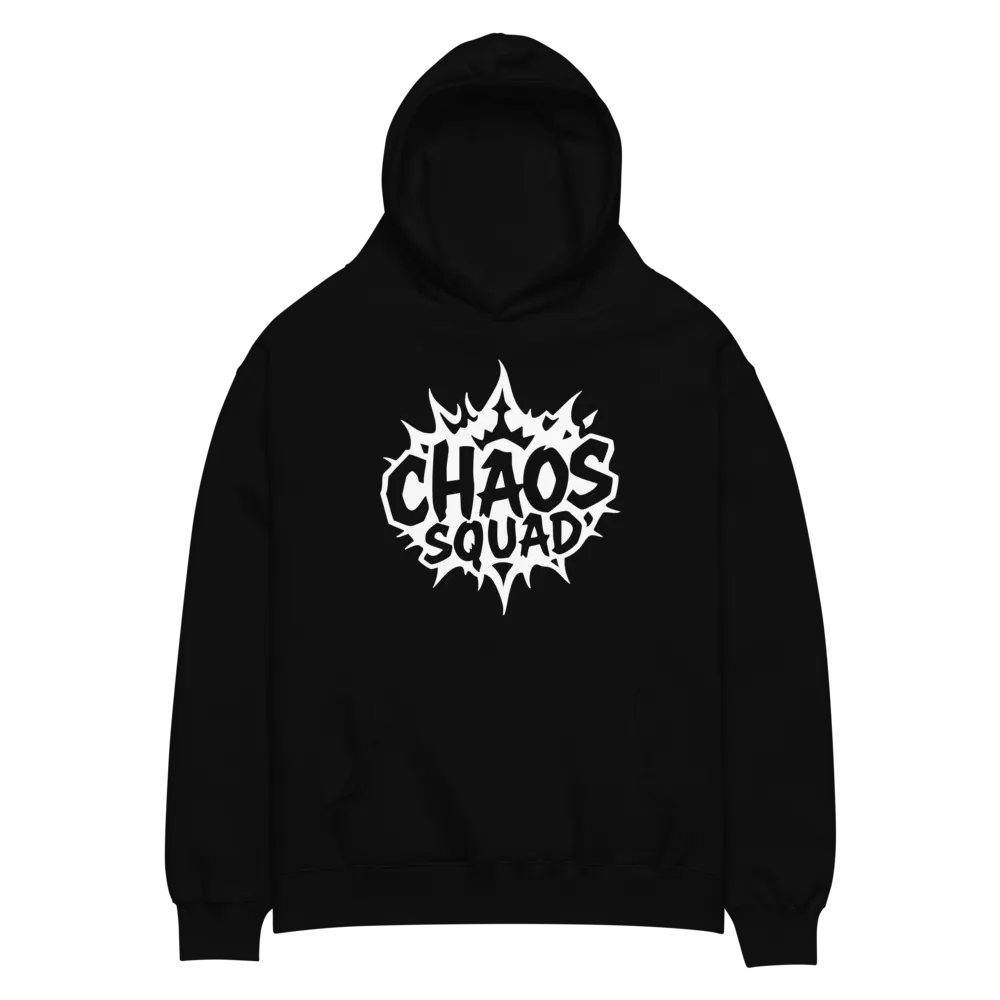 CHAOS SQUAD LOGO HOODIE BLACK BY RIZZLEXO product image (2)
