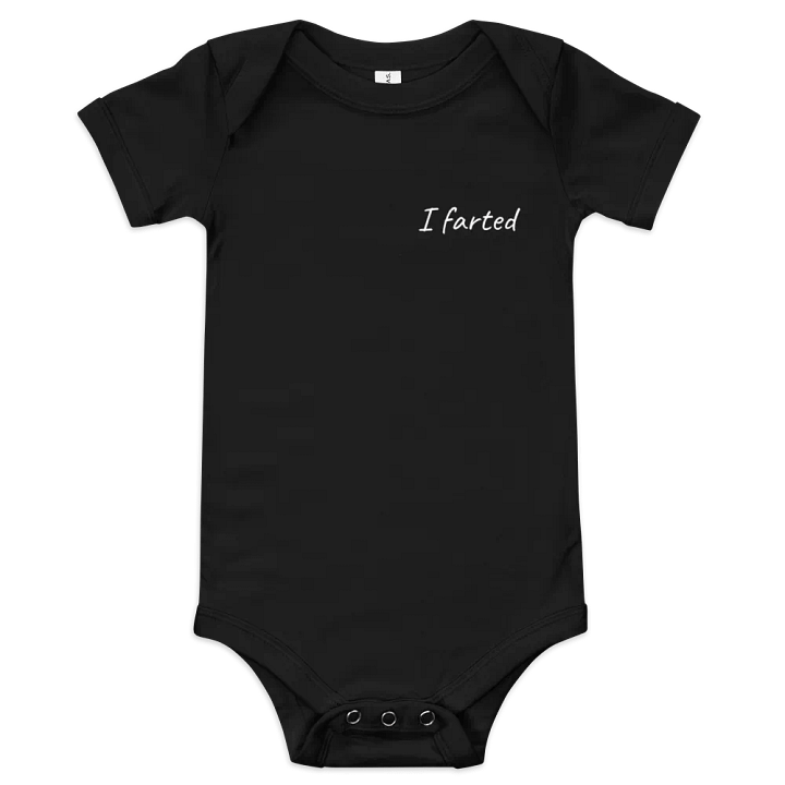 I Farted Black Baby Onesie product image (1)