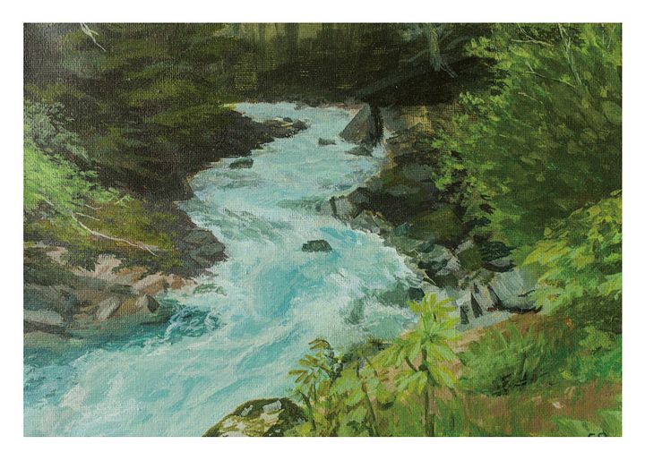 Blue Alaskan River - Art Print product image (1)