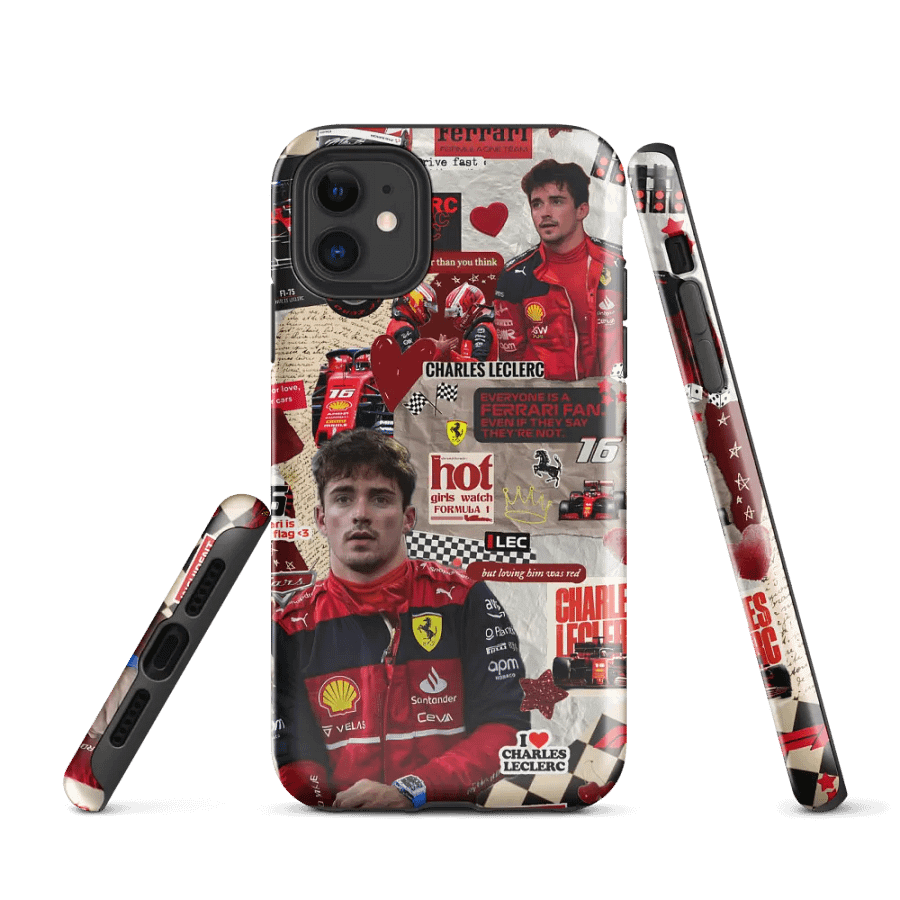 Leclerc x Ferrari Racing iPhone® Tough Case product image (1)