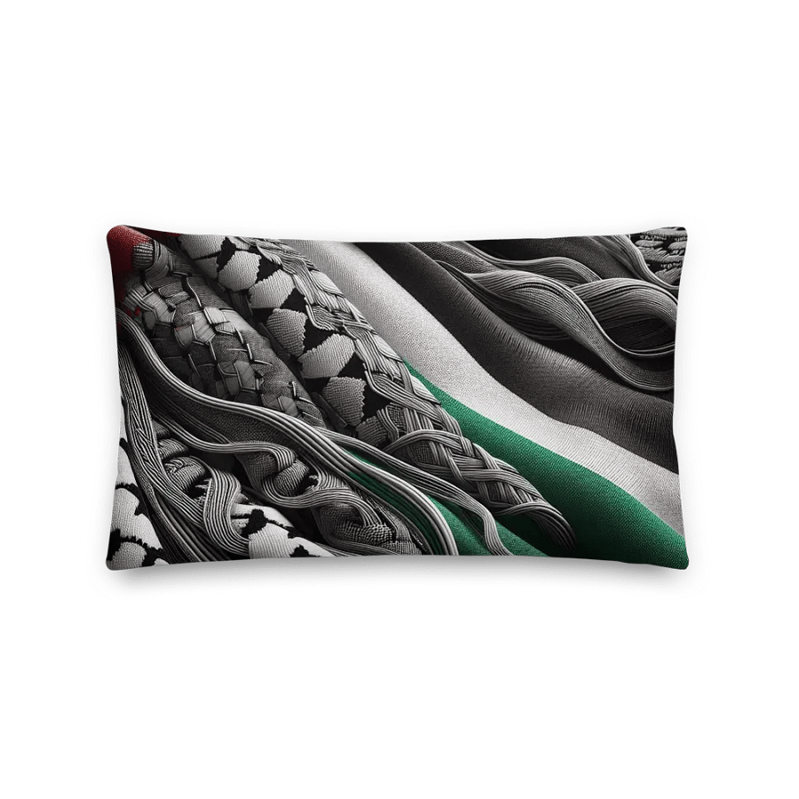 Palestinian Pride All-Over Print Pillow | AI Design FREE PALESTINA product image (3)