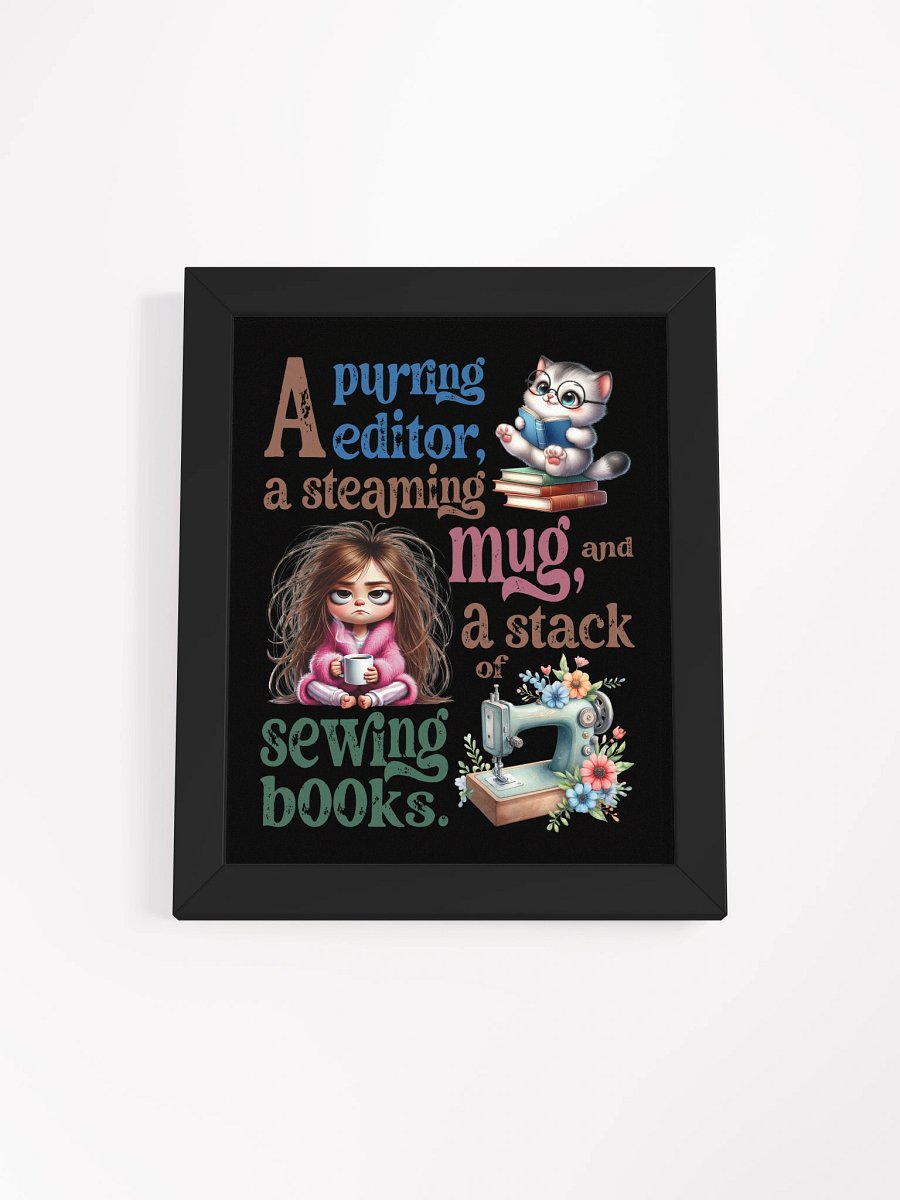 Purring Editor Framed Poster product image (5)