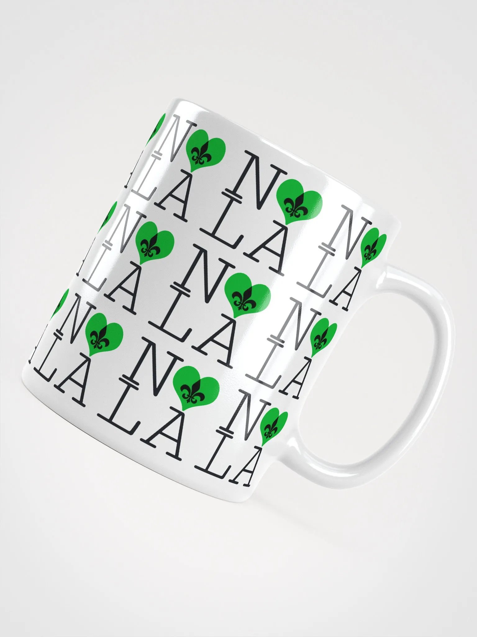 I LOVE NOLA **LEGACY MUG** (GREEN HEART FULL INFINITY) product image (4)