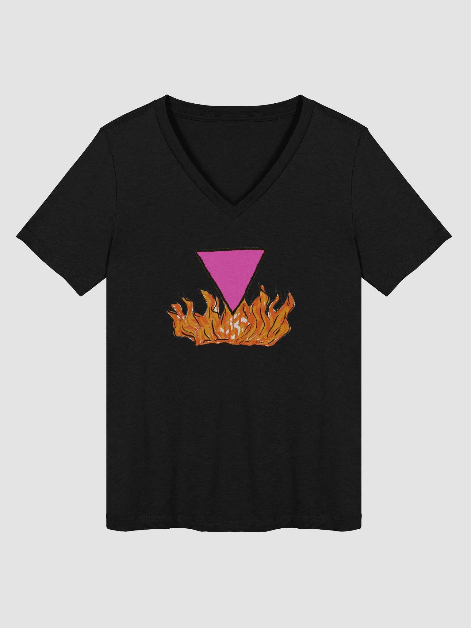 Burn It All Down Relaxed V-Neck Tee product image (1)