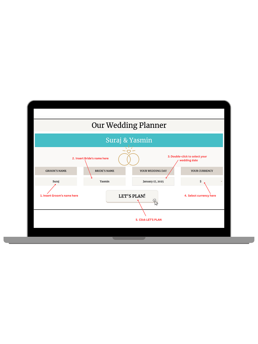 Wedding Planning Spreadsheet product image (2)