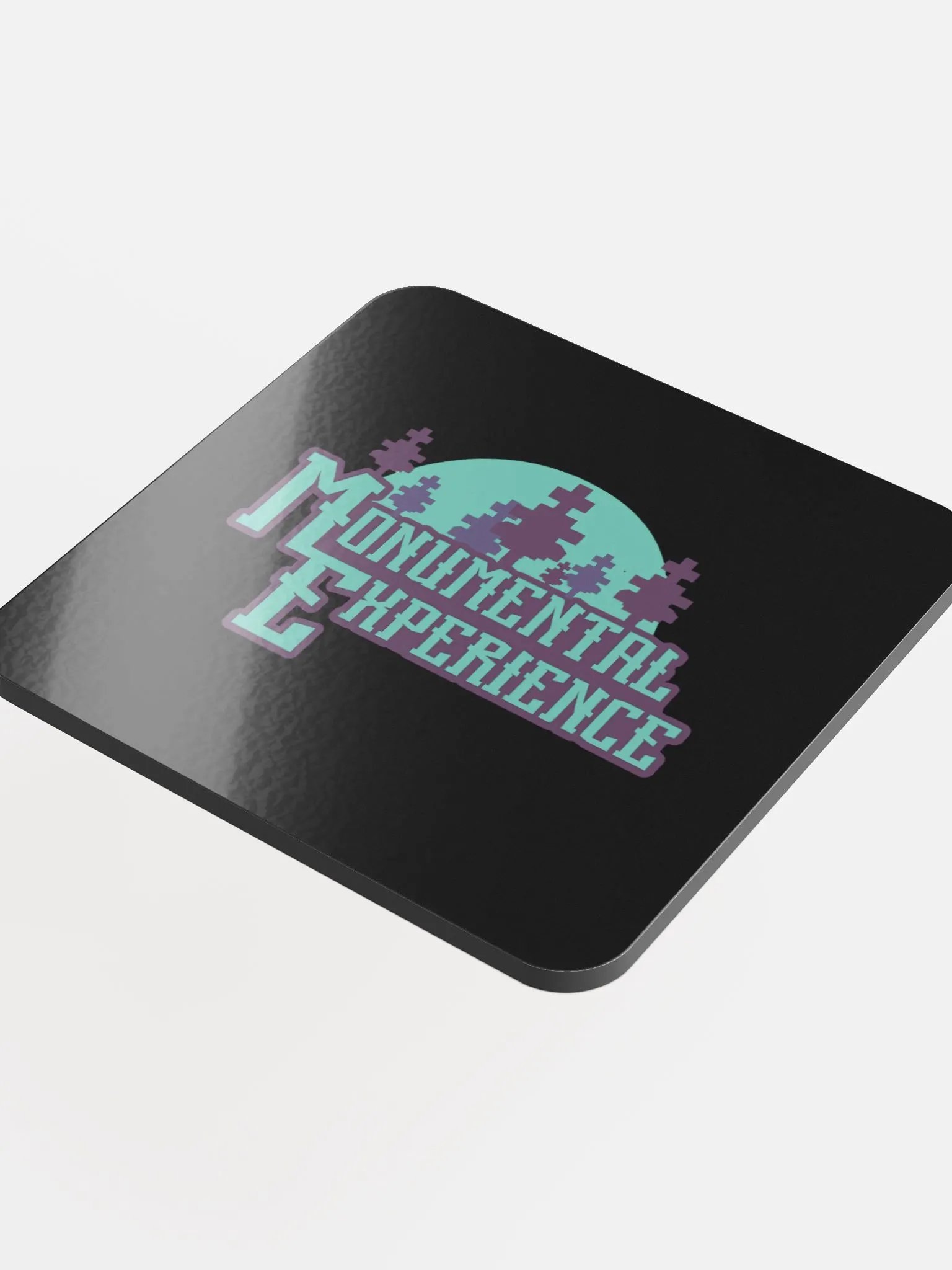Monumental Experience Black Glossed Cork Coaster product image (4)