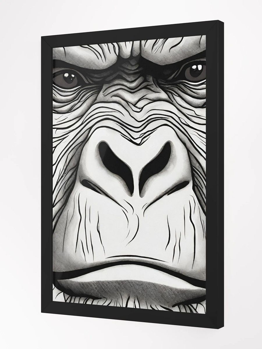 A powerful and striking portrait of a gorilla. product image (2)